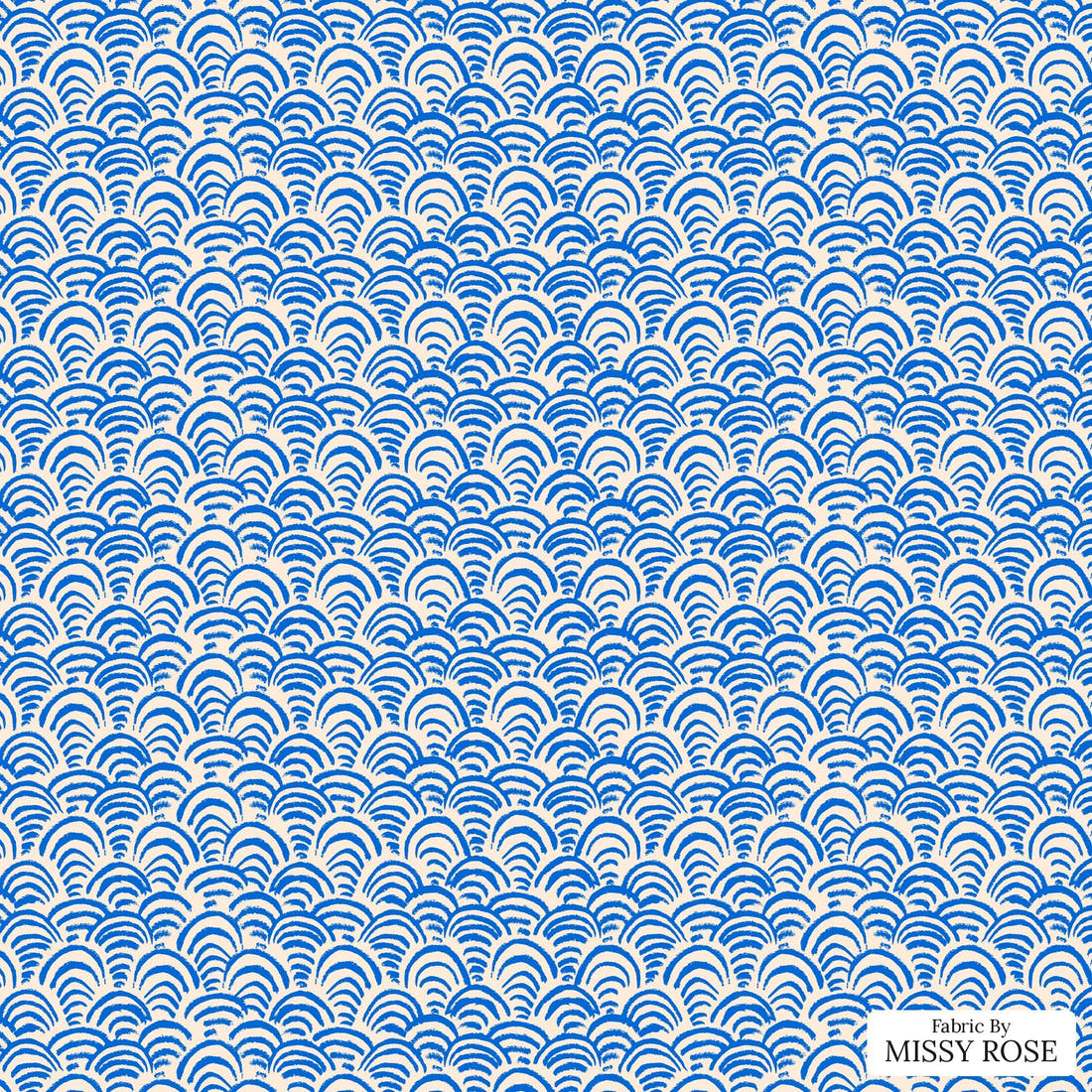 Laura Hamzic 69 - flat view of the print, zoom in for detail | Fabric by Missy Rose