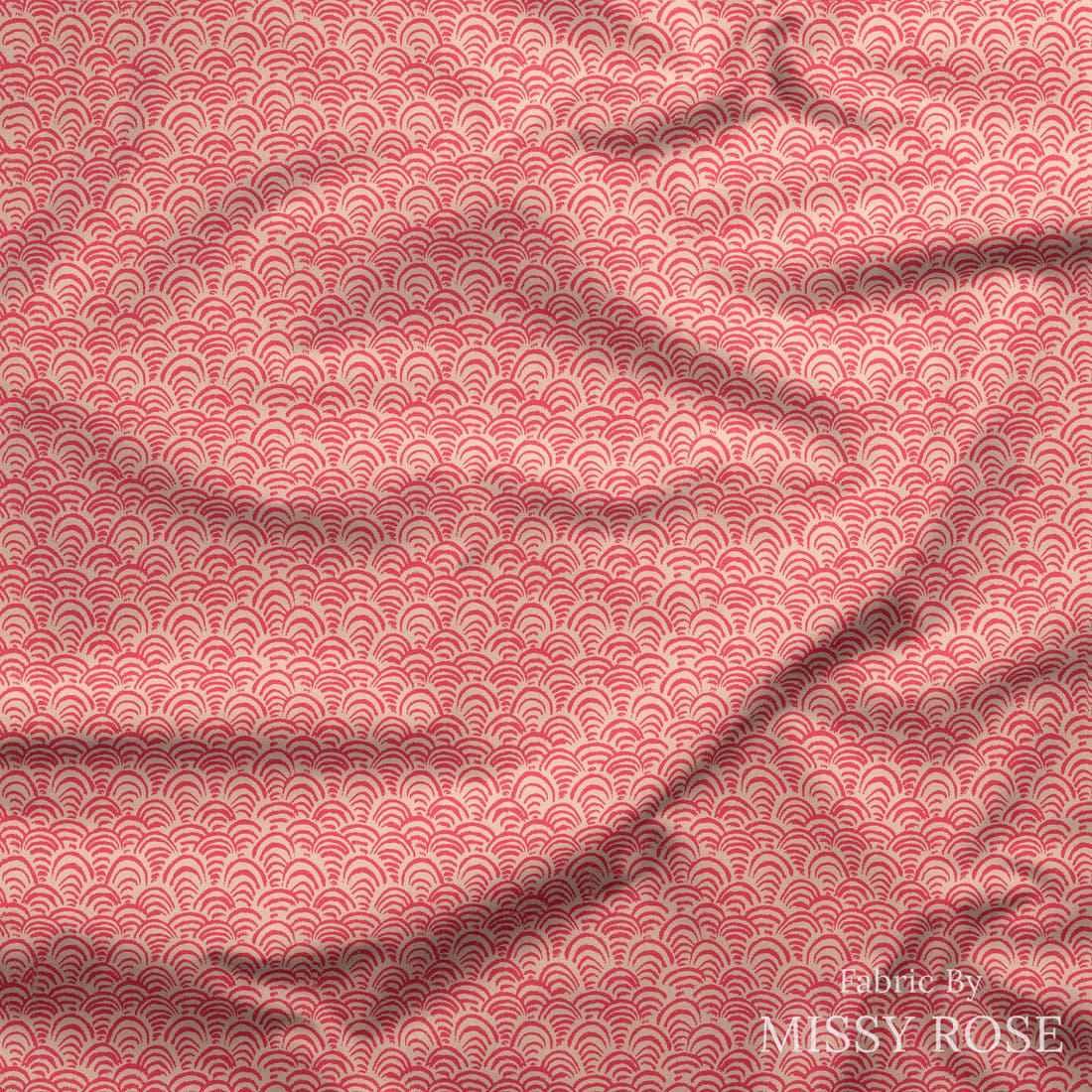 Laura Hamzic 70 draped fabric mockup - custom printed fabric by the metre | Fabric by Missy Rose