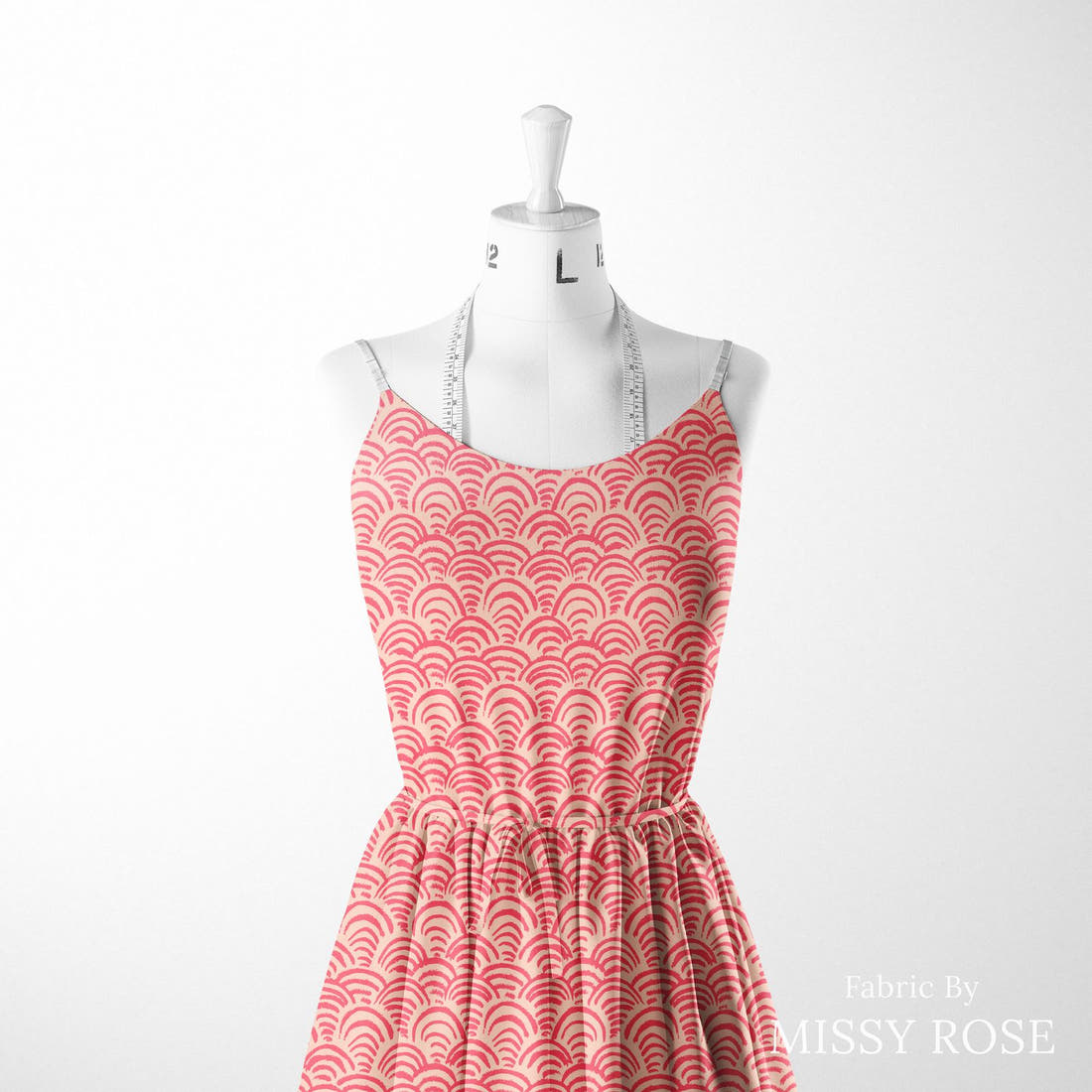 Laura Hamzic 70 sewn into a women's dress - see how the print looks made up | Fabric by Missy Rose