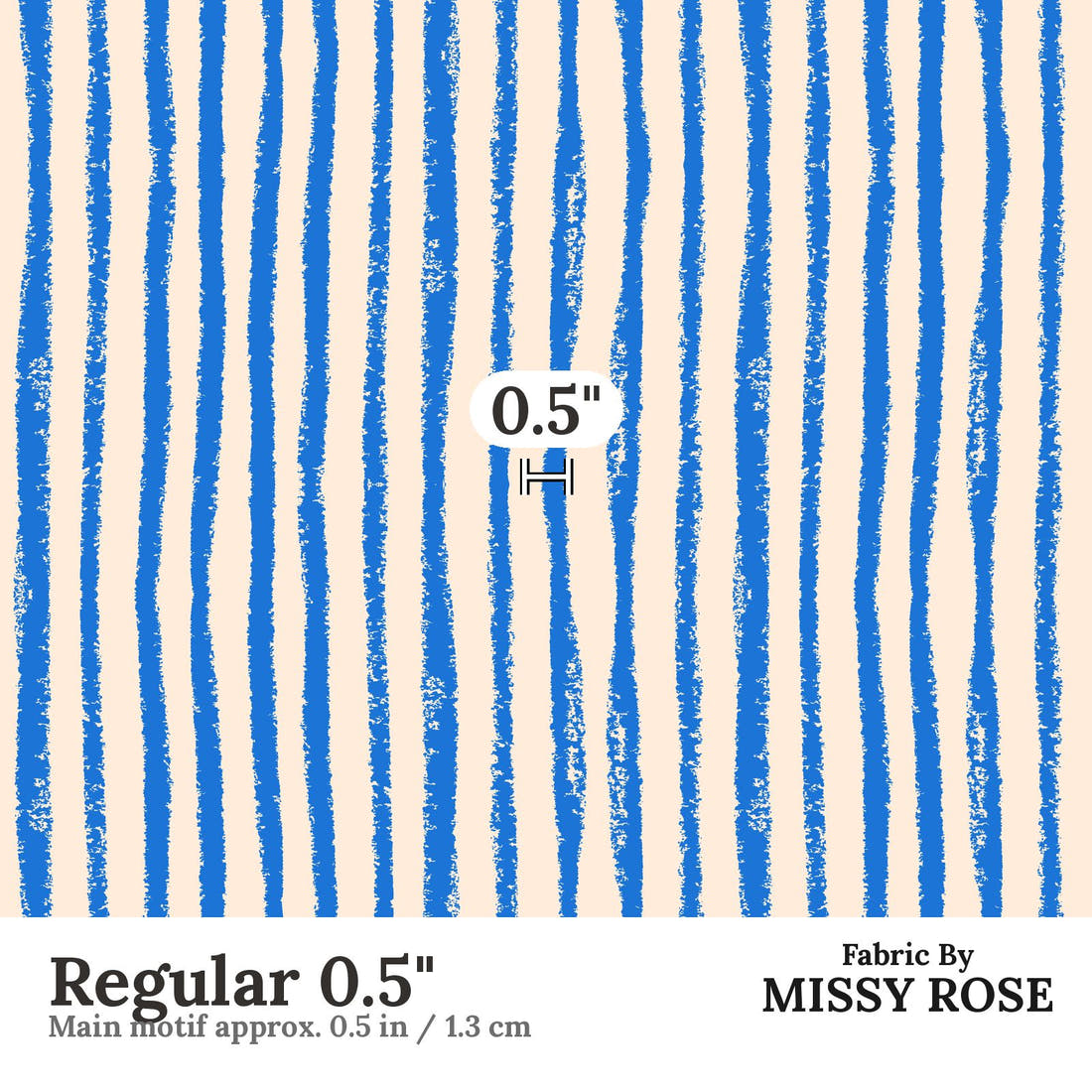 Laura Hamzic 71 Regular 0.5 inch print scale guide | Fabric by Missy Rose