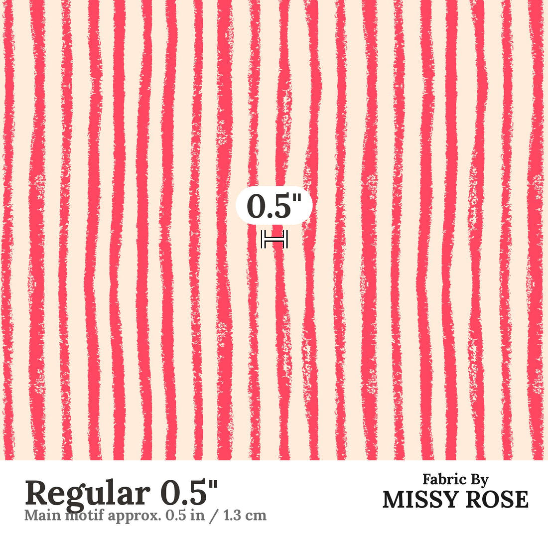 Laura Hamzic 72 Regular 0.5 inch print scale guide | Fabric by Missy Rose
