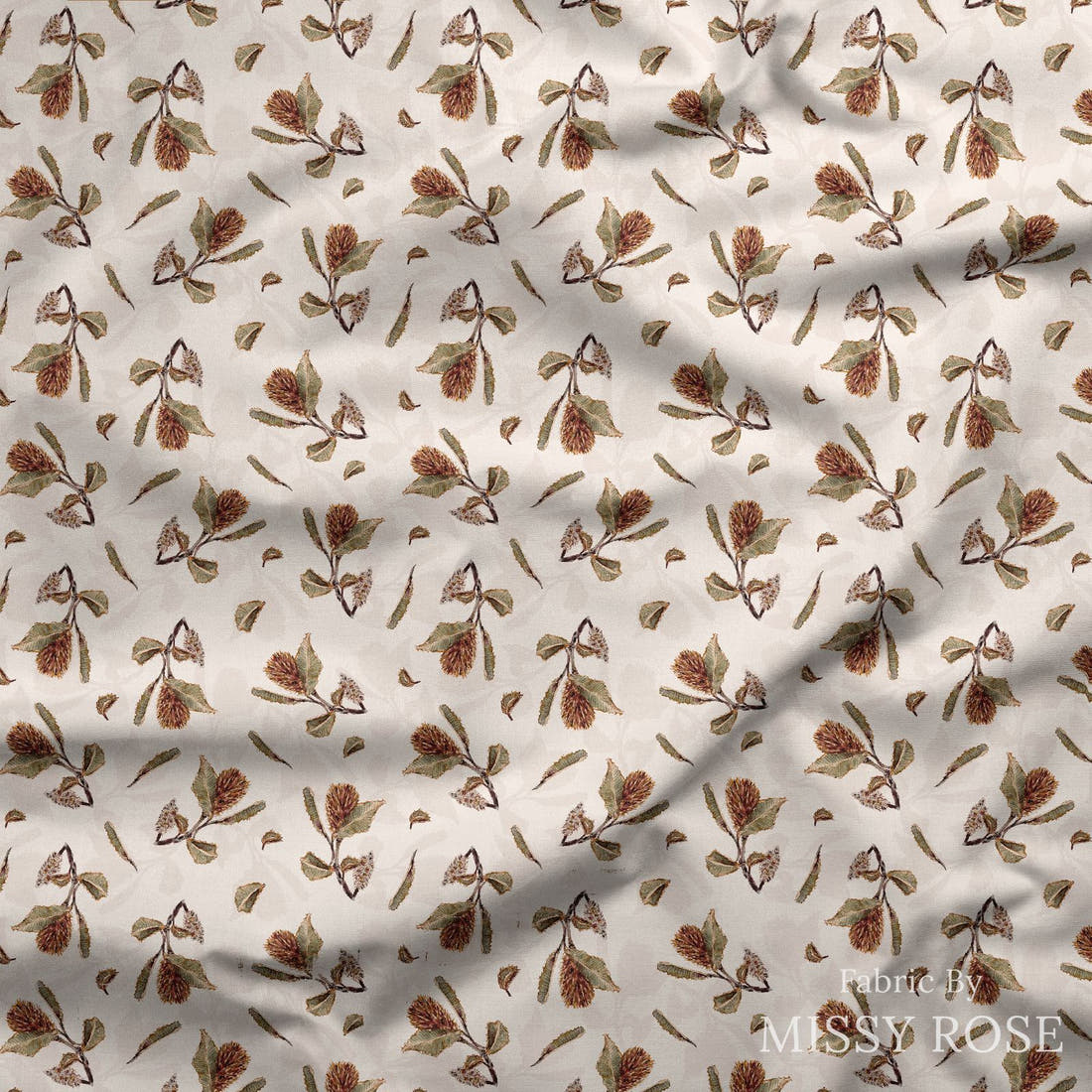 Laura Hamzic 73 draped fabric mockup - custom printed fabric by the metre | Fabric by Missy Rose
