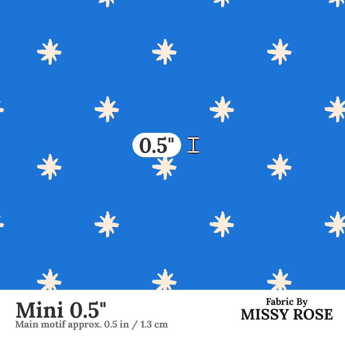 Laura Hamzic 74 Mini 0.5 inch print scale guide | Fabric by Missy Rose