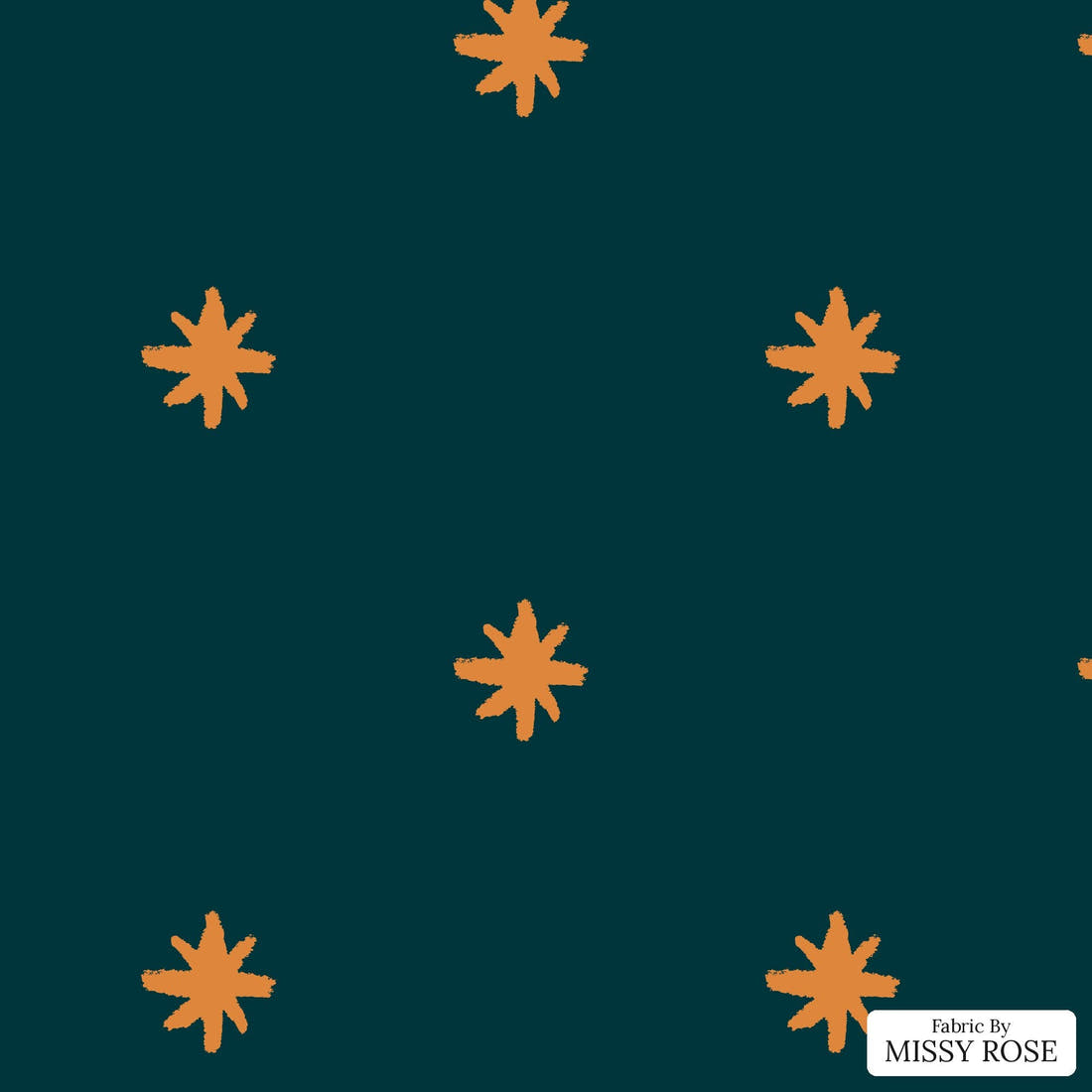 Laura Hamzic 75 - flat view of the print, zoom in for detail | Fabric by Missy Rose