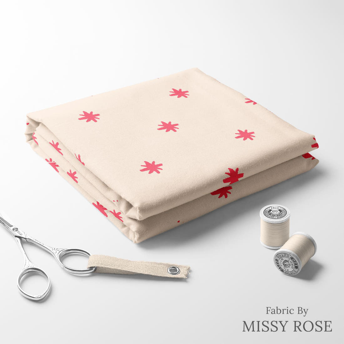 Laura Hamzic 76 folded fabric stack with matching thread - pre-order fabric Australia | Fabric by Missy Rose