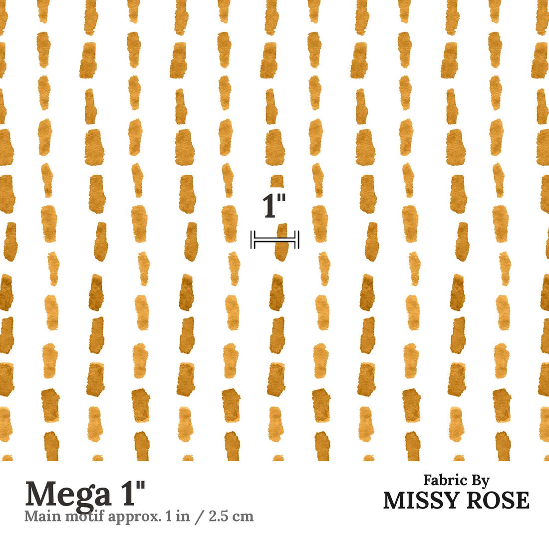 Laura Hamzic 79 Mega 1 inch print scale guide | Fabric by Missy Rose
