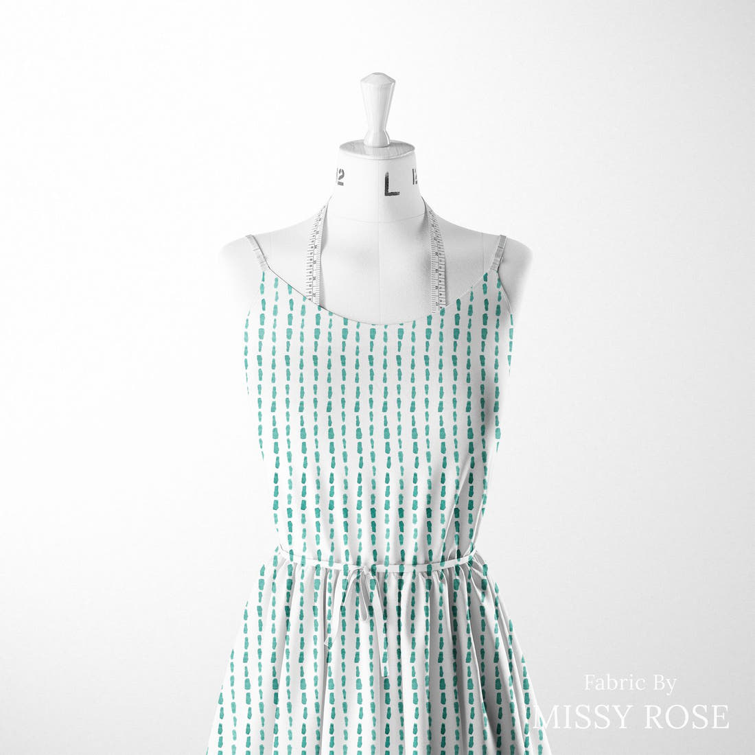 Laura Hamzic 80 sewn into a women's dress - see how the print looks made up | Fabric by Missy Rose