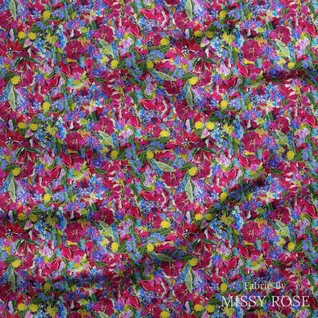 Laura Hamzic 87 draped fabric mockup - custom printed fabric by the metre | Fabric by Missy Rose