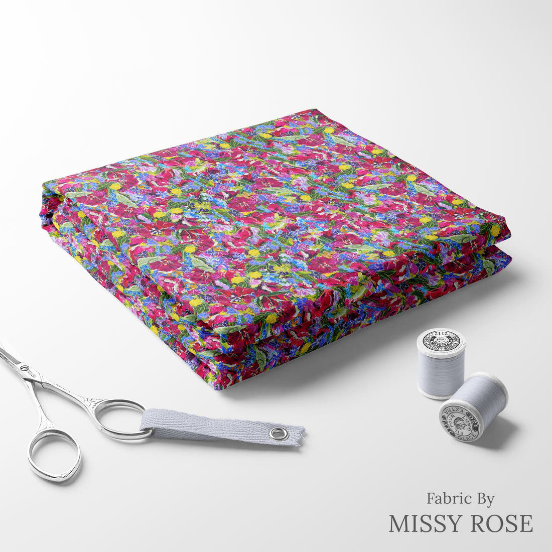 Laura Hamzic 87 folded fabric stack with matching thread - pre-order fabric Australia | Fabric by Missy Rose