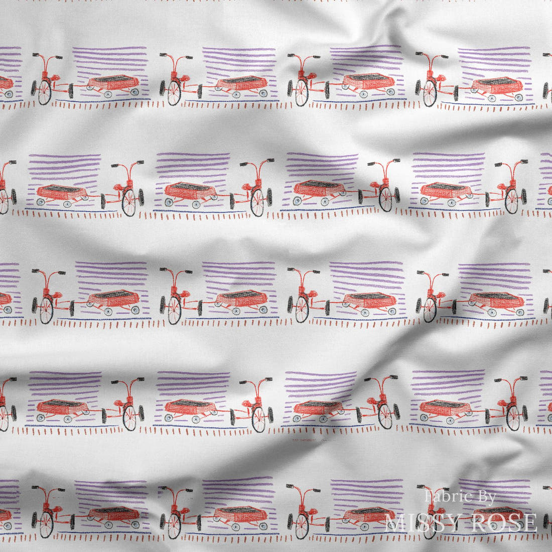 Laura Hamzic 88 draped fabric mockup - custom printed fabric by the metre | Fabric by Missy Rose