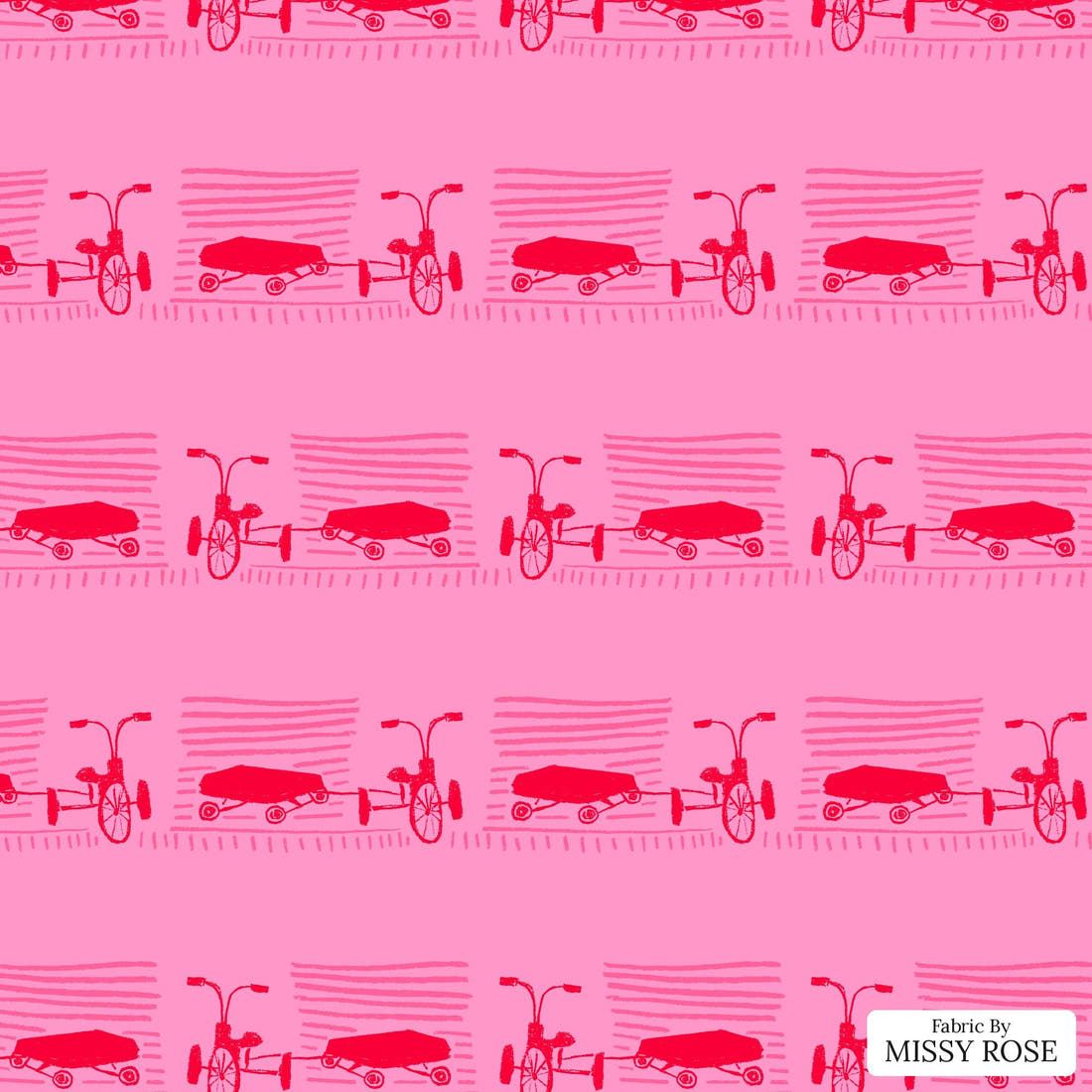 Laura Hamzic 89 - flat view of the print, zoom in for detail | Fabric by Missy Rose