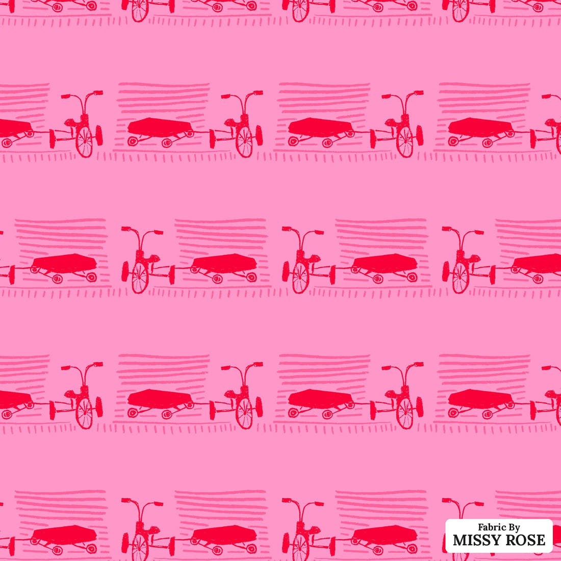 Laura Hamzic 89 - flat view of the print, zoom in for detail | Fabric by Missy Rose
