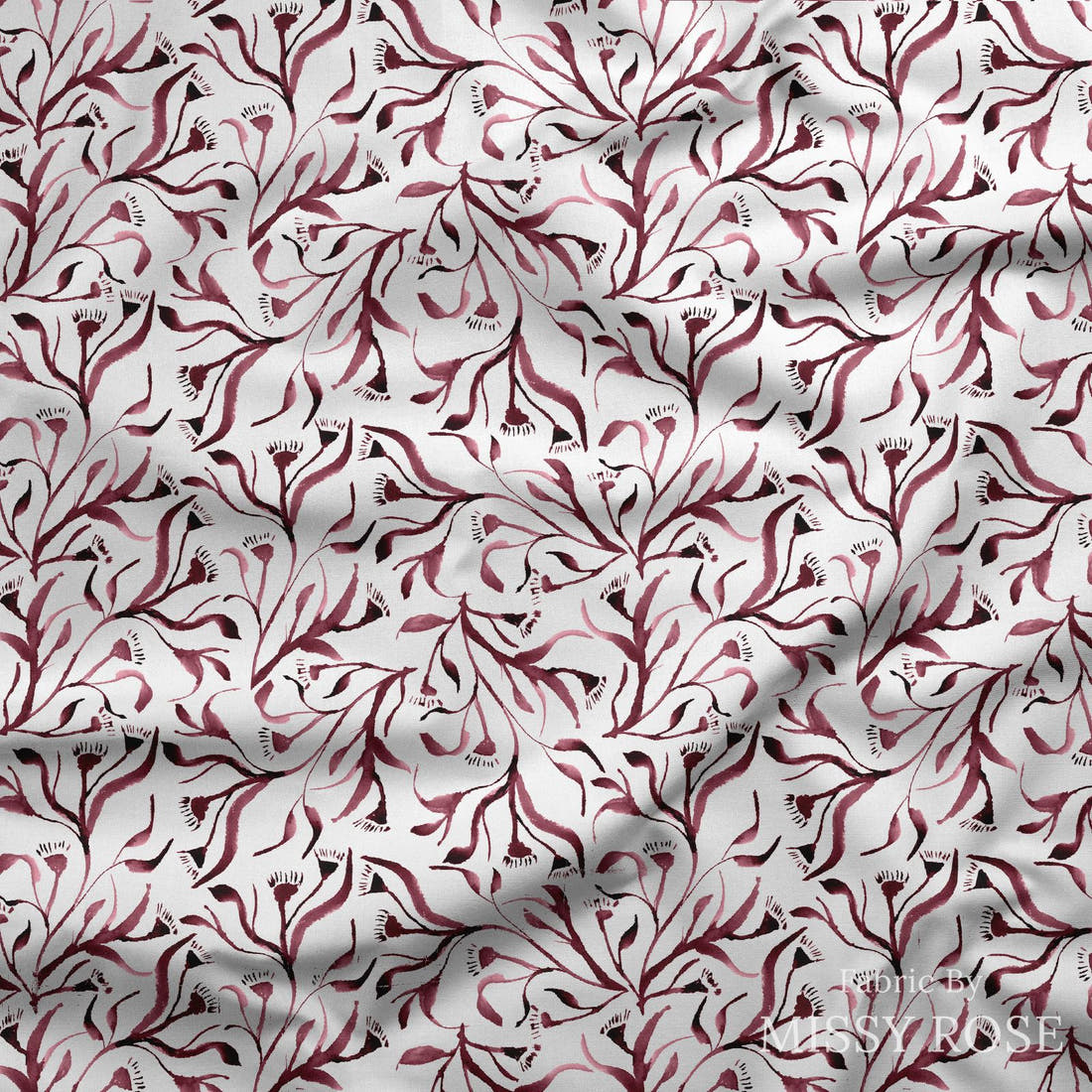 Laura Hamzic 90 draped fabric mockup - custom printed fabric by the metre | Fabric by Missy Rose