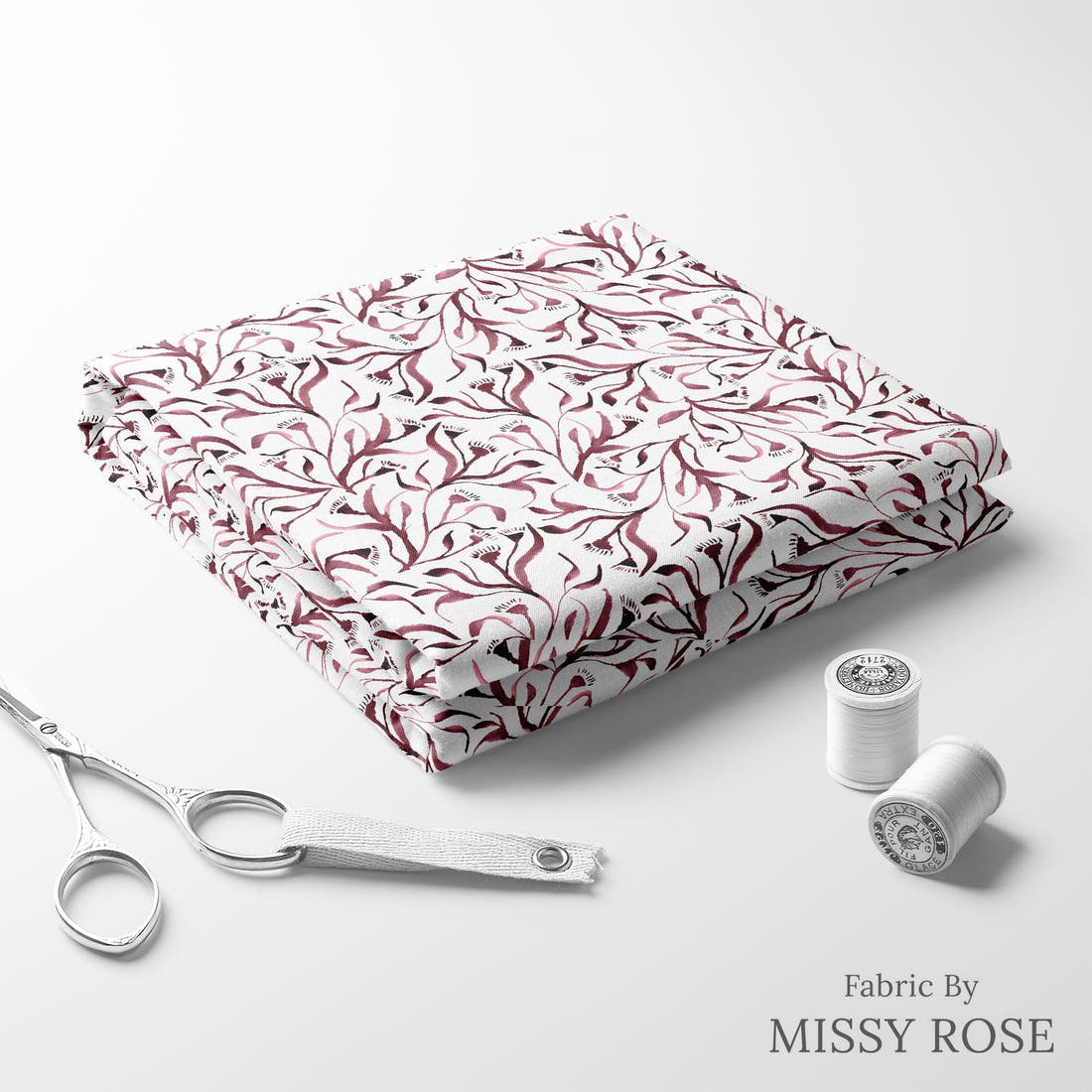 Laura Hamzic 90 folded fabric stack with matching thread - pre-order fabric Australia | Fabric by Missy Rose