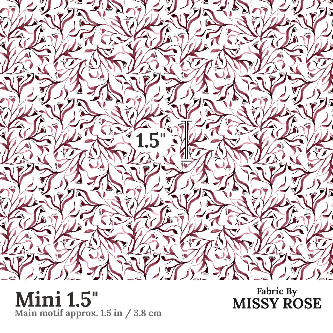 Laura Hamzic 90 Mini 1.5 inch print scale guide | Fabric by Missy Rose
