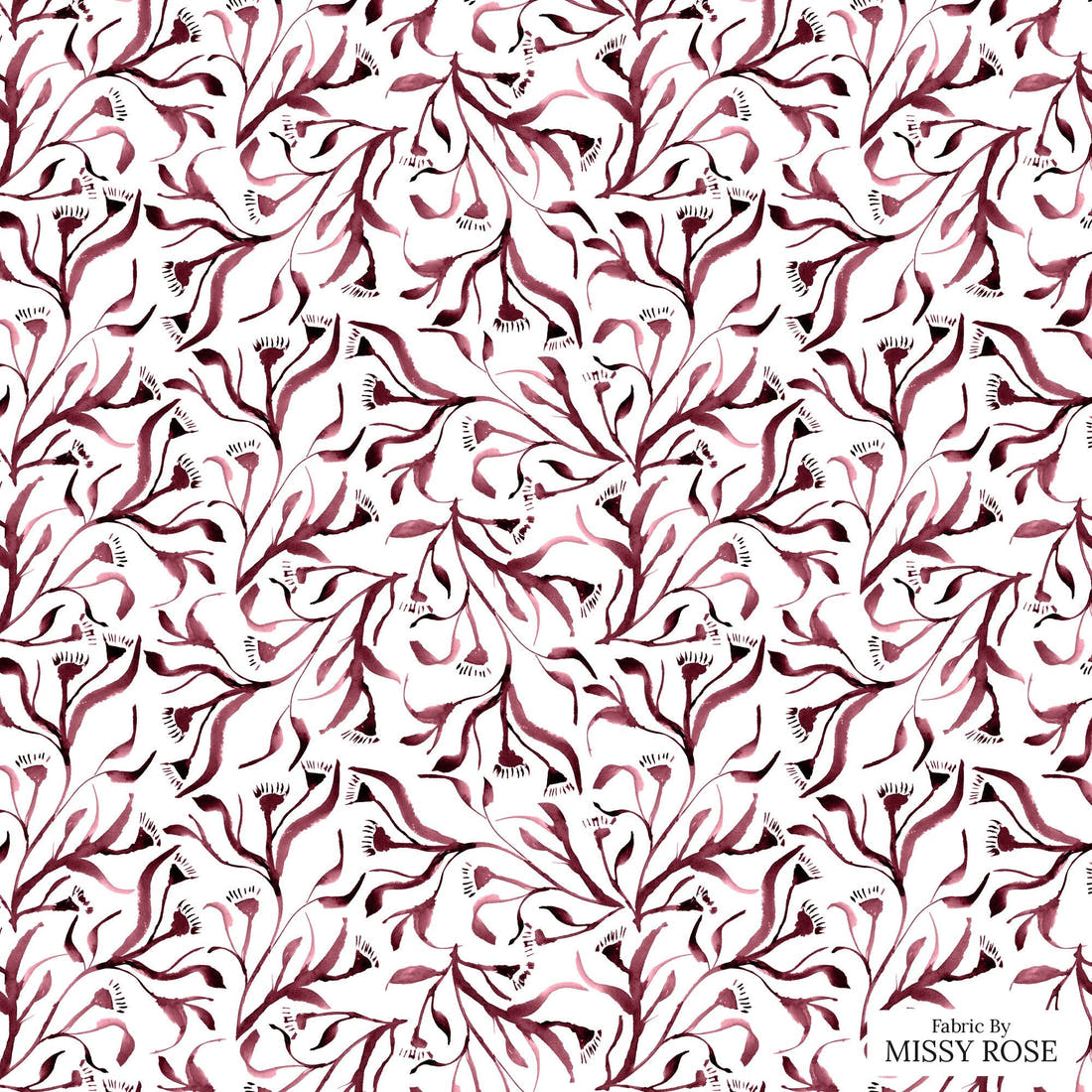Laura Hamzic 90 - flat view of the print, zoom in for detail | Fabric by Missy Rose