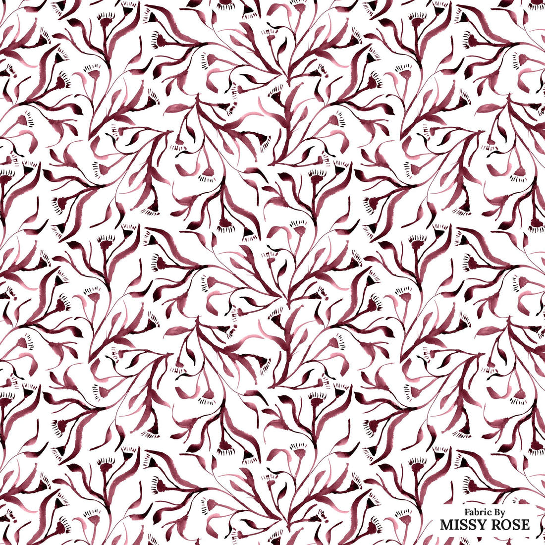 Laura Hamzic 90 - flat view of the print, zoom in for detail | Fabric by Missy Rose