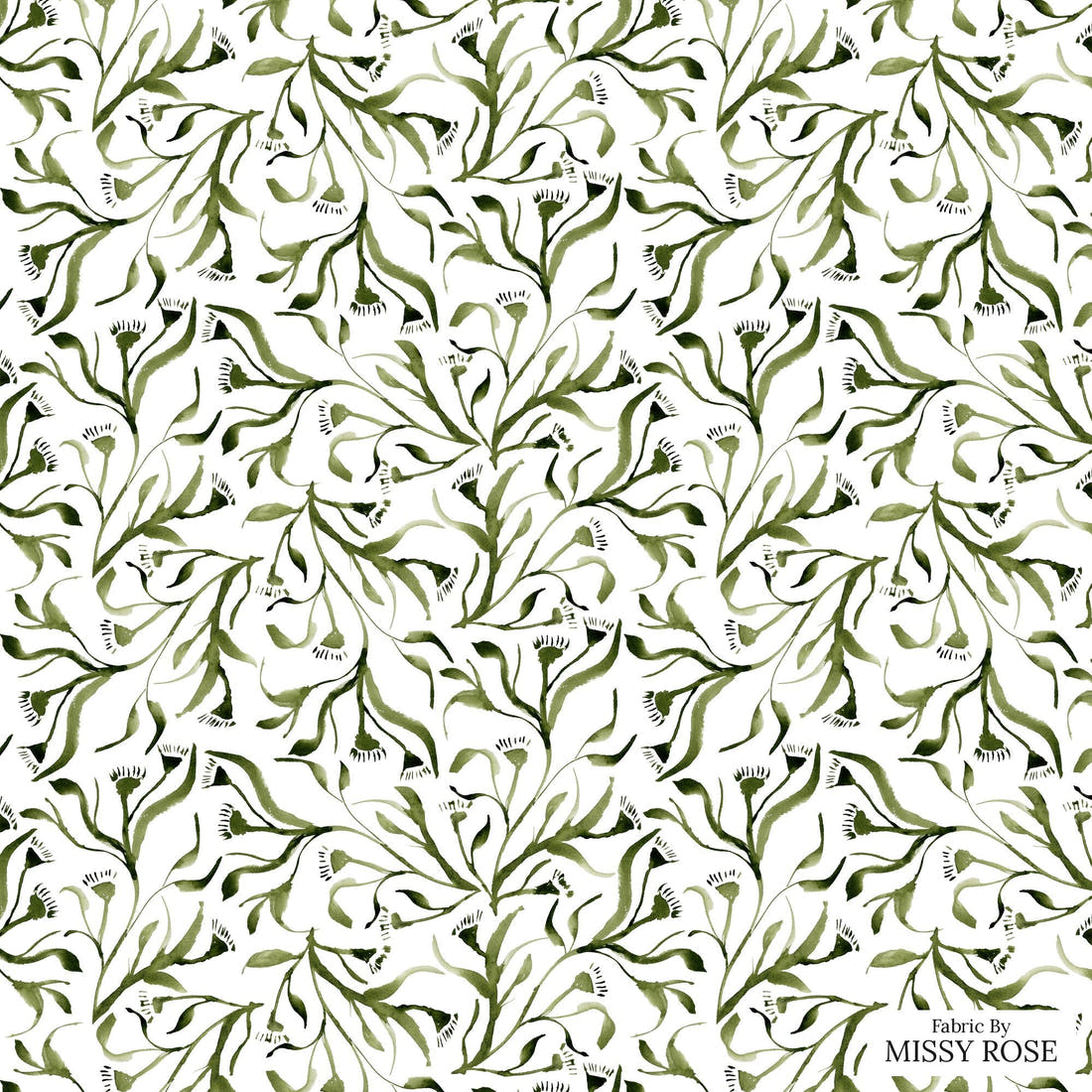 Laura Hamzic 91 - flat view of the print, zoom in for detail | Fabric by Missy Rose