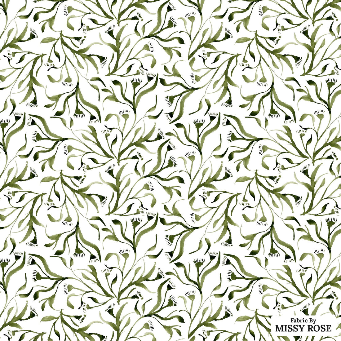 Laura Hamzic 91 - flat view of the print, zoom in for detail | Fabric by Missy Rose