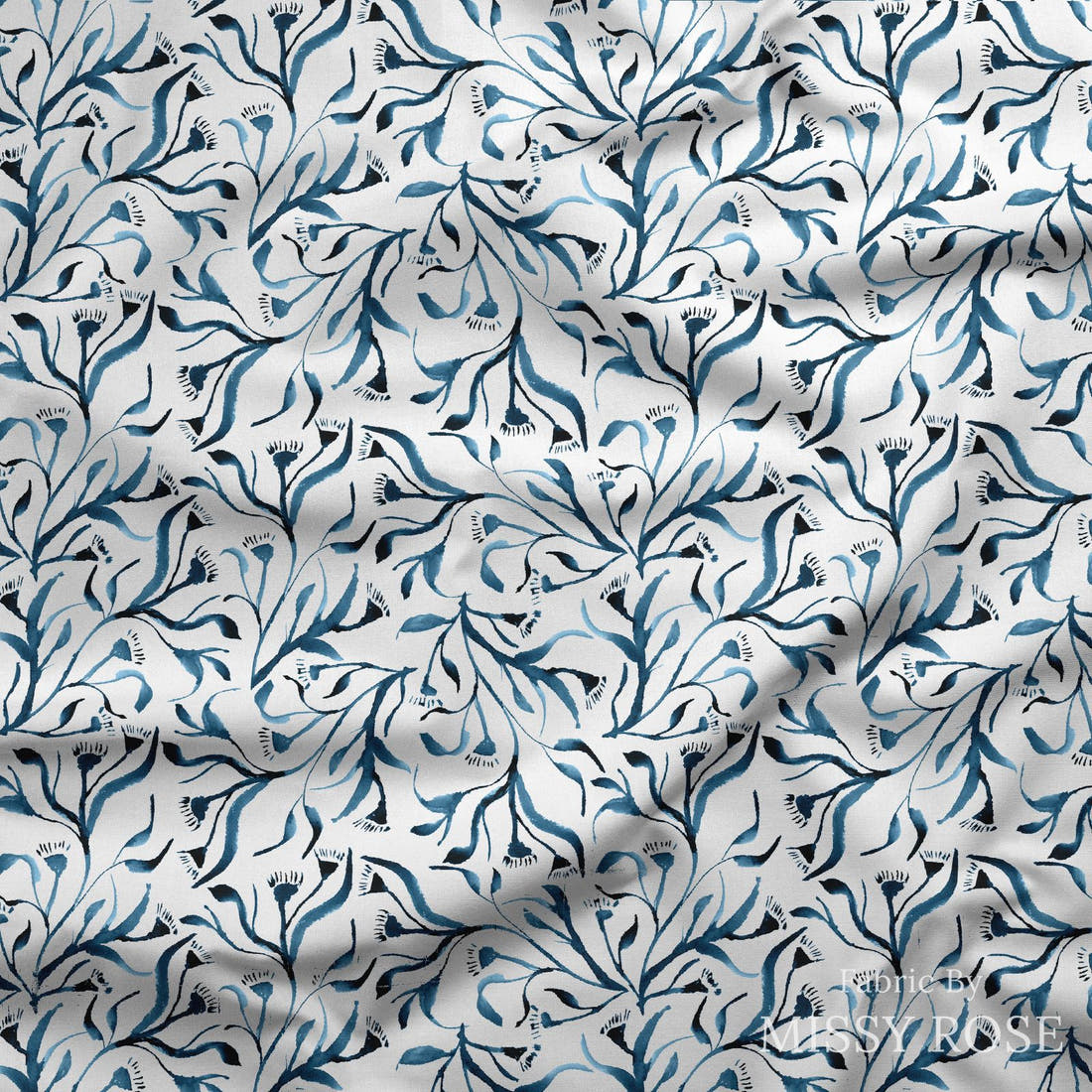 Laura Hamzic 92 draped fabric mockup - custom printed fabric by the metre | Fabric by Missy Rose