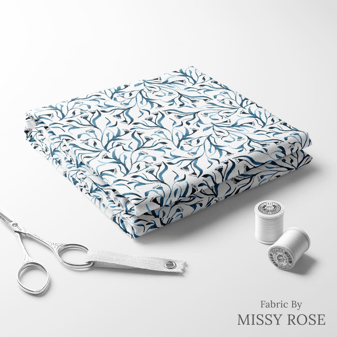 Laura Hamzic 92 folded fabric stack with matching thread - pre-order fabric Australia | Fabric by Missy Rose