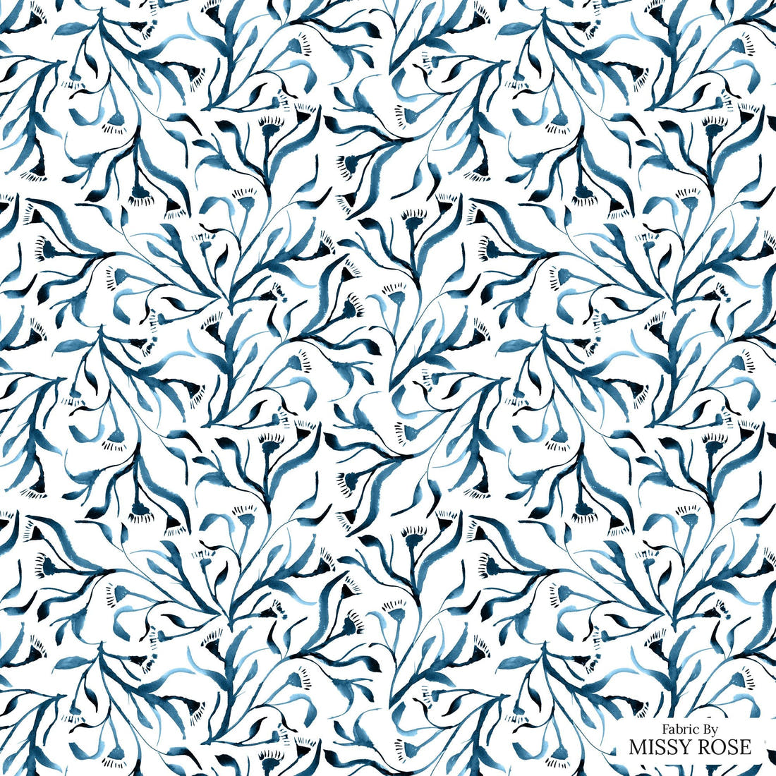 Laura Hamzic 92 - flat view of the print, zoom in for detail | Fabric by Missy Rose