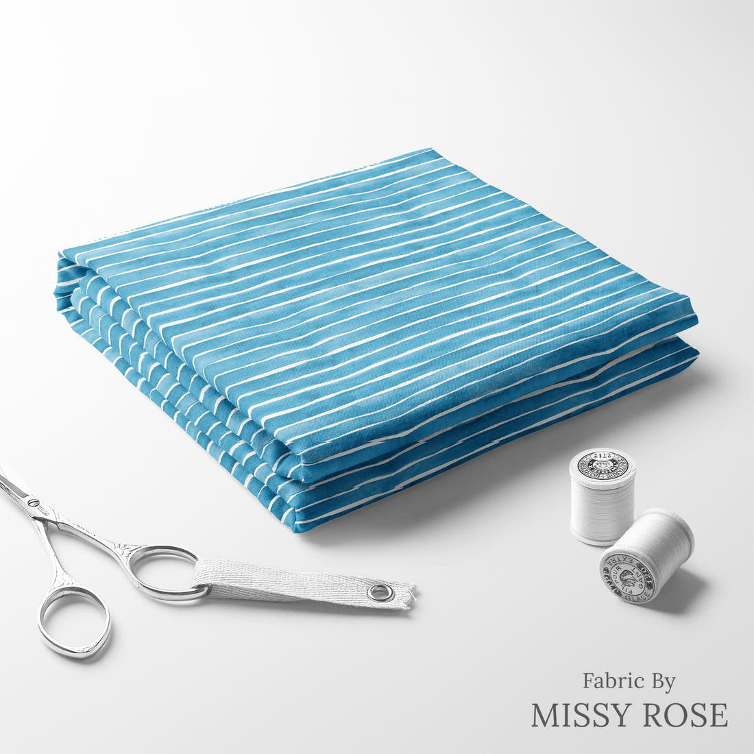 Laura Hamzic 93 folded fabric stack with matching thread - pre-order fabric Australia | Fabric by Missy Rose