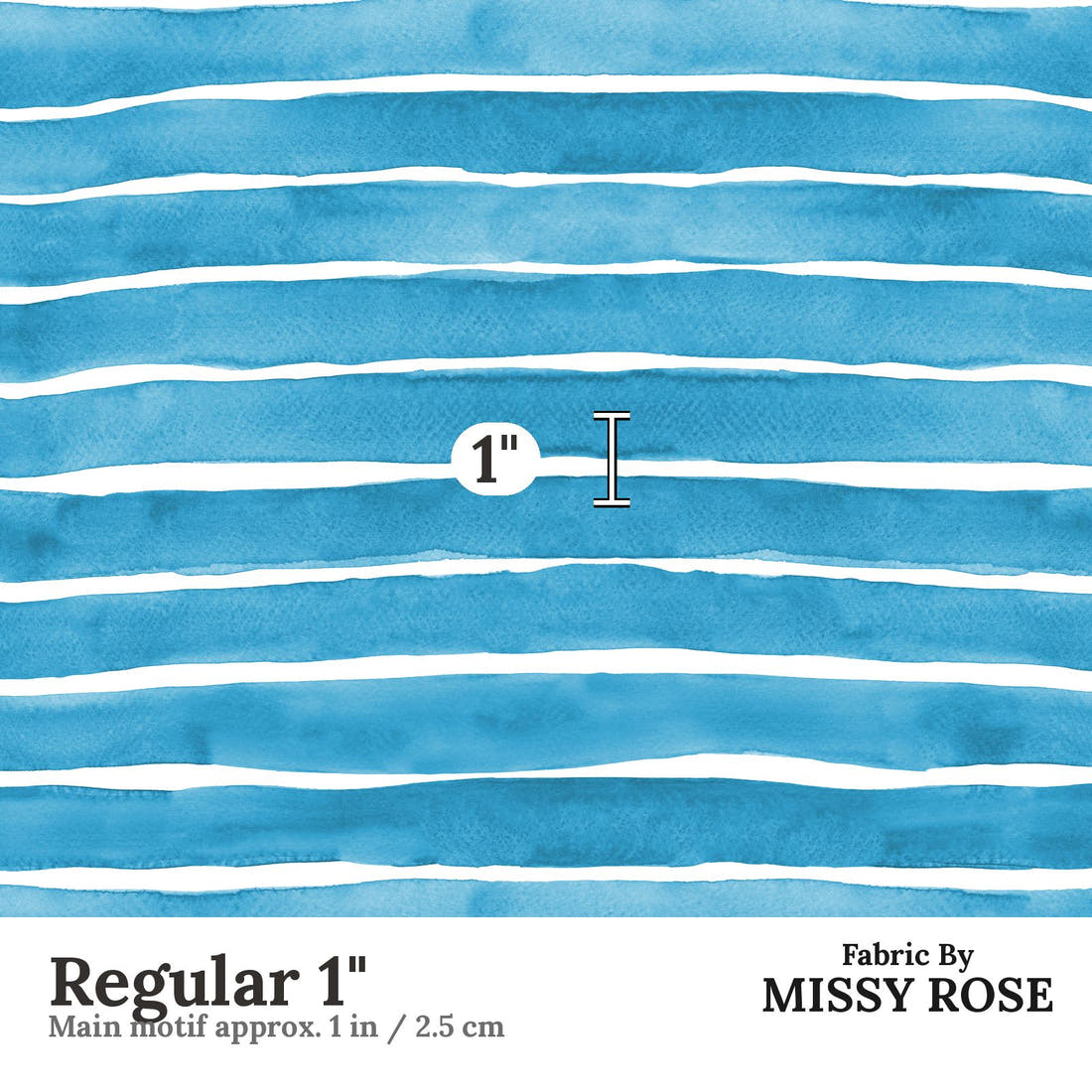 Laura Hamzic 93 Regular 1 inch print scale guide | Fabric by Missy Rose
