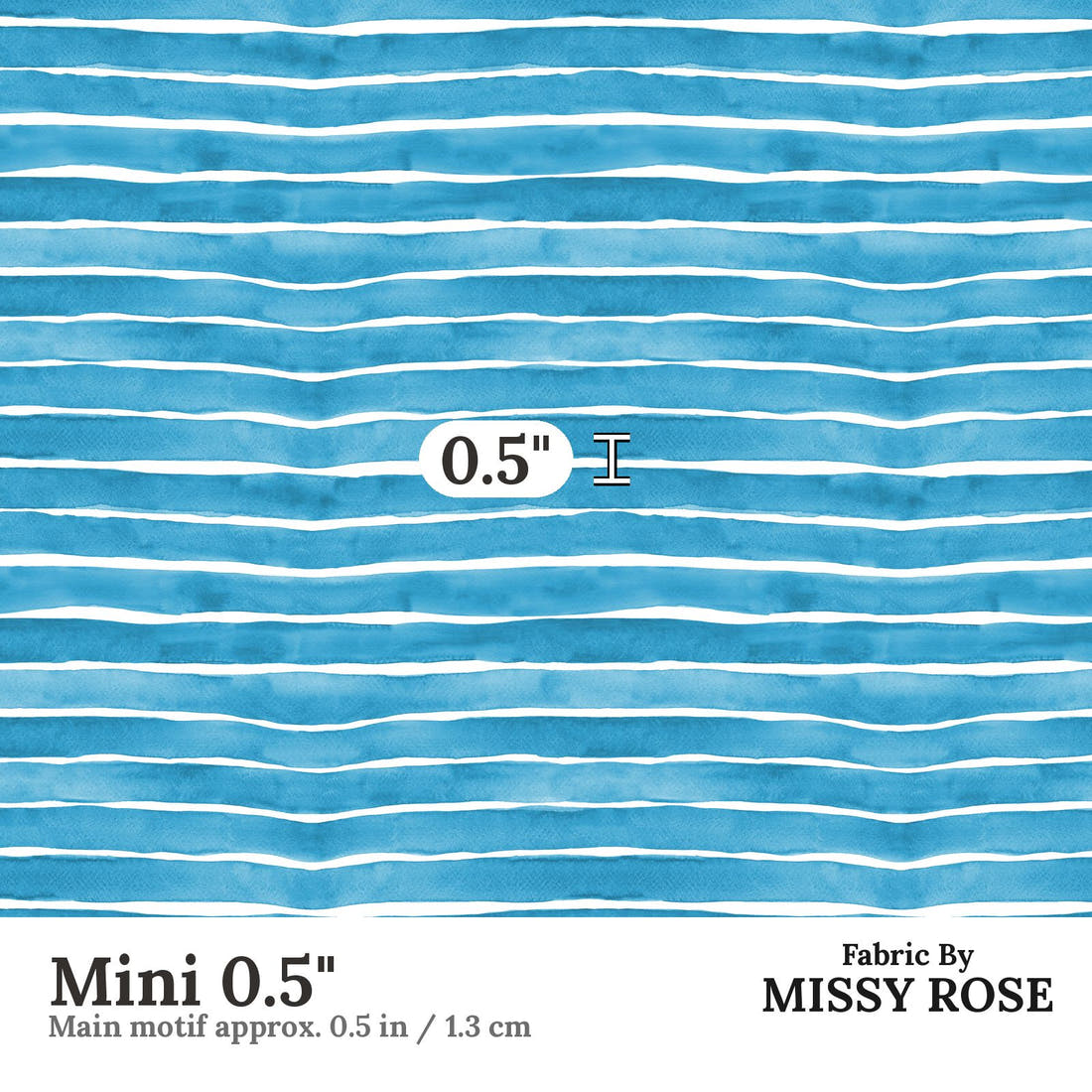 Laura Hamzic 93 Mini 0.5 inch print scale guide | Fabric by Missy Rose
