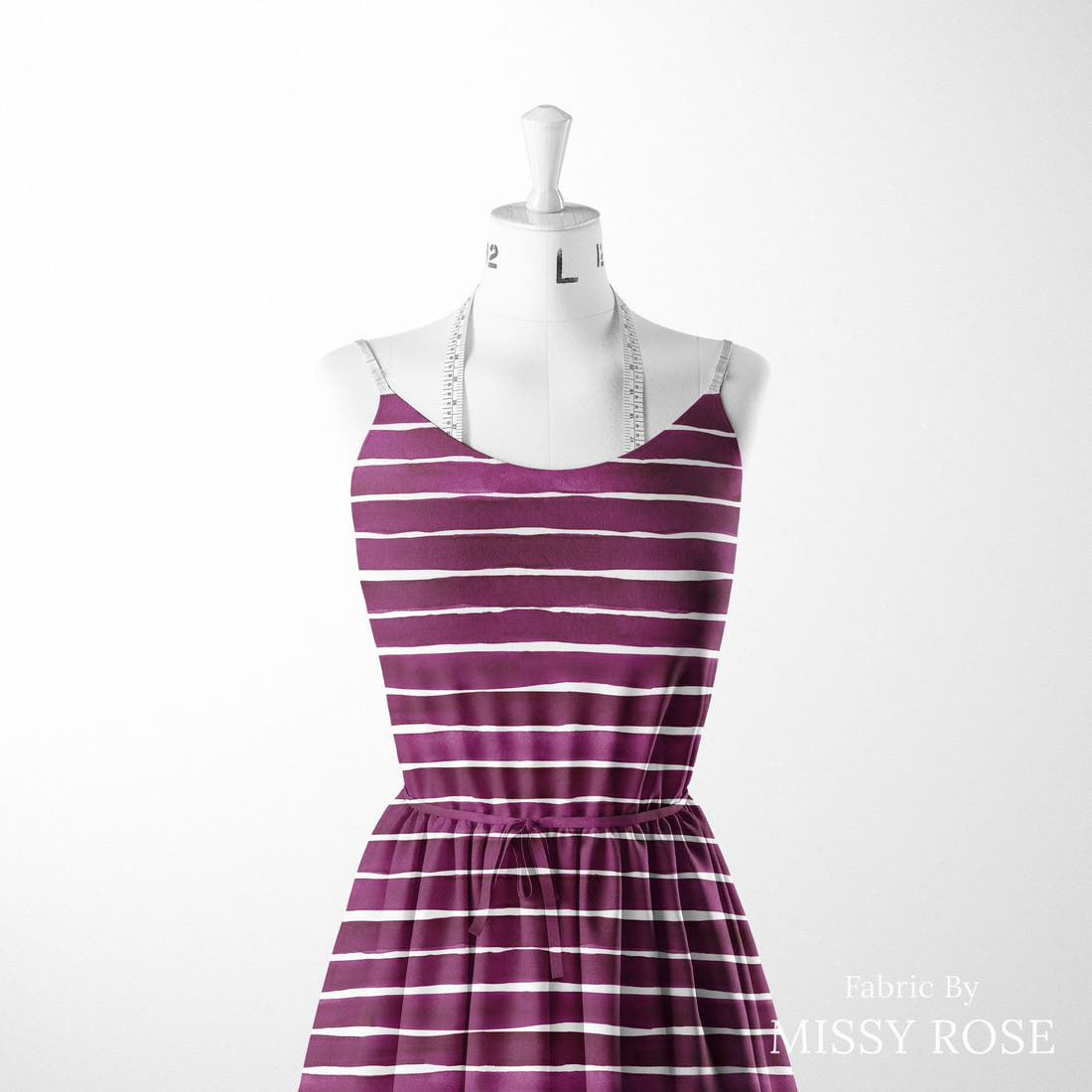 Laura Hamzic 94 sewn into a women's dress - see how the print looks made up | Fabric by Missy Rose