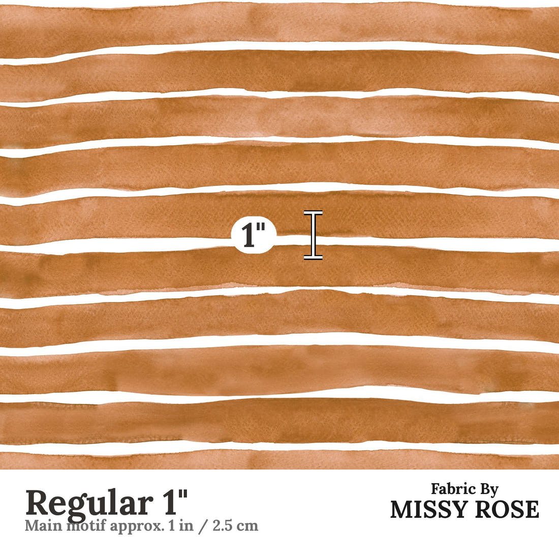 Laura Hamzic 95 Regular 1 inch print scale guide | Fabric by Missy Rose