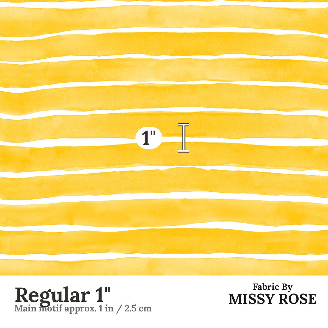 Laura Hamzic 96 Regular 1 inch print scale guide | Fabric by Missy Rose