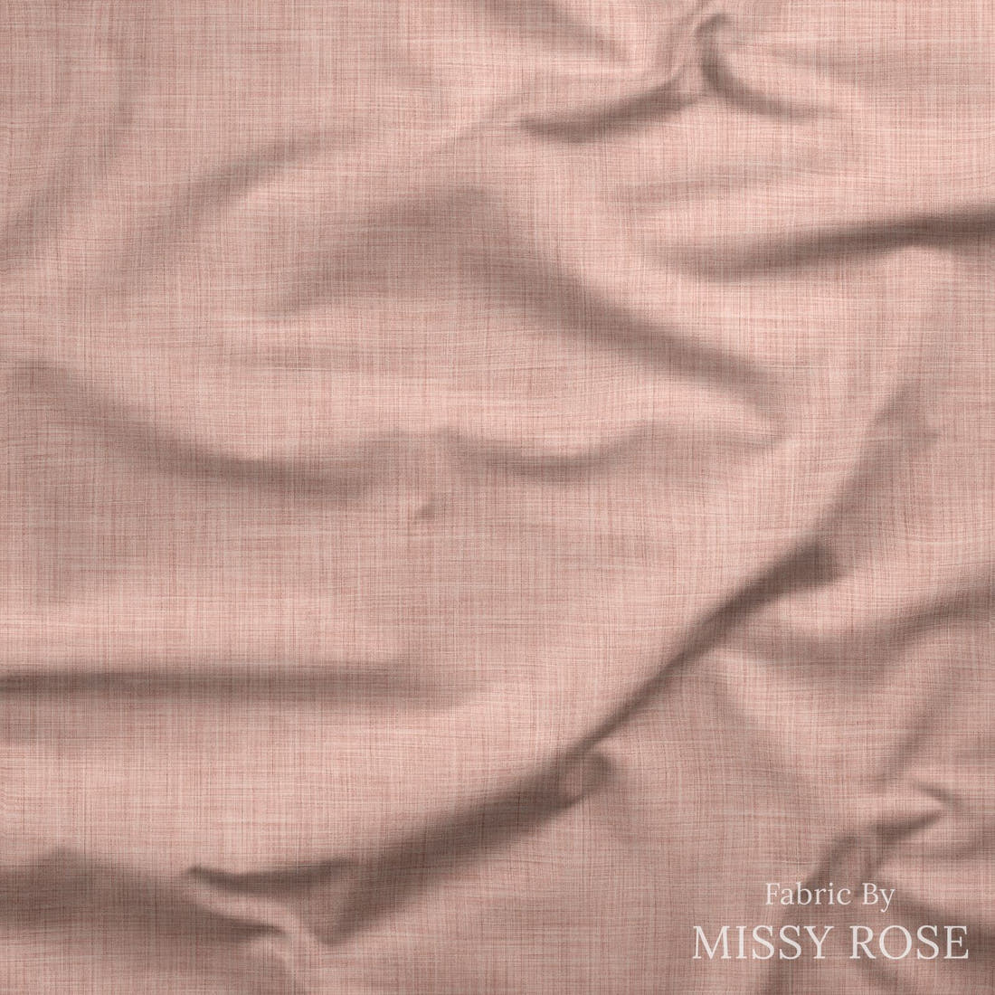 Linen Look Fabric 68 drape - linen-look solid fabric by the metre, made-to-order | Fabric by Missy Rose