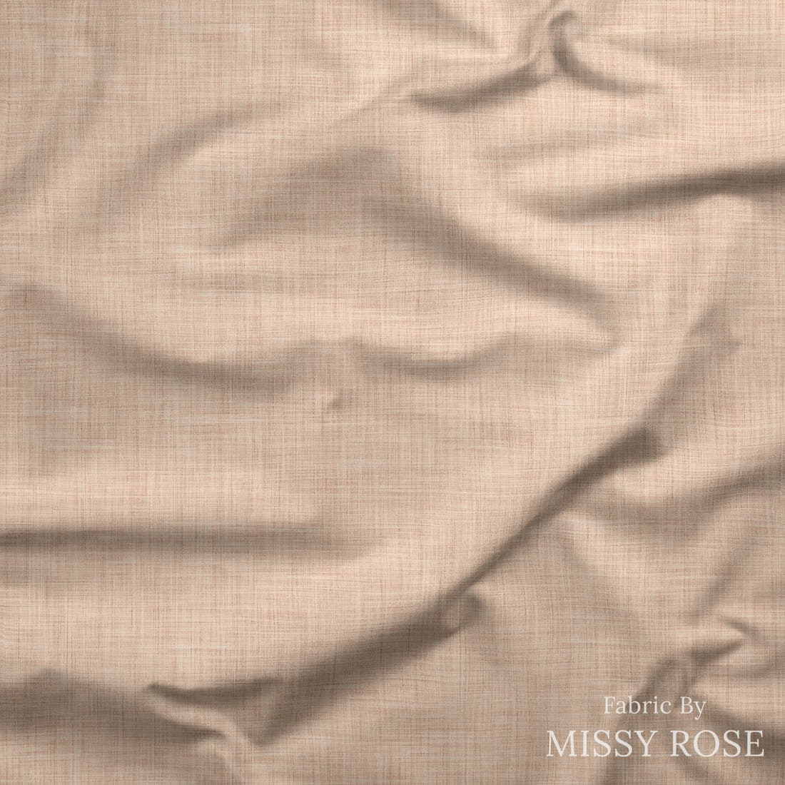 Linen Look Fabric 78 drape - linen-look solid fabric by the metre, made-to-order | Fabric by Missy Rose
