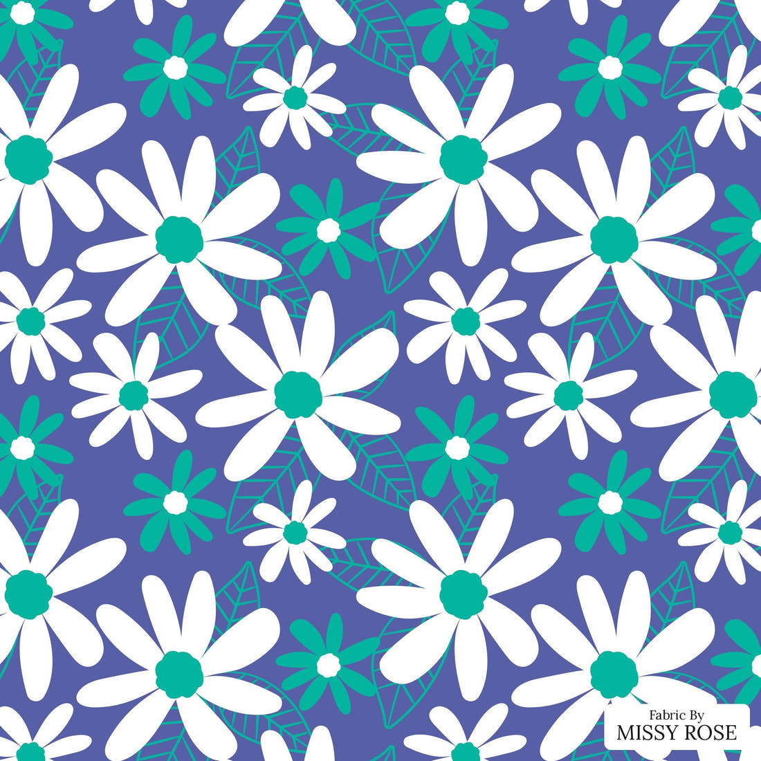 Little Black Kat 09 - flat view of the print, zoom in for detail | Fabric by Missy Rose