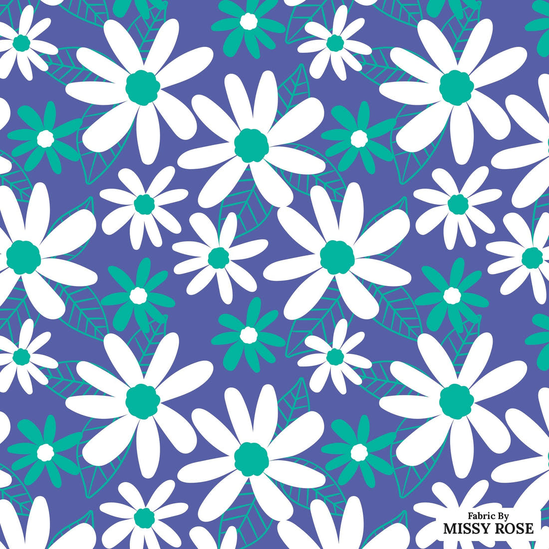 Little Black Kat 09 - flat view of the print, zoom in for detail | Fabric by Missy Rose