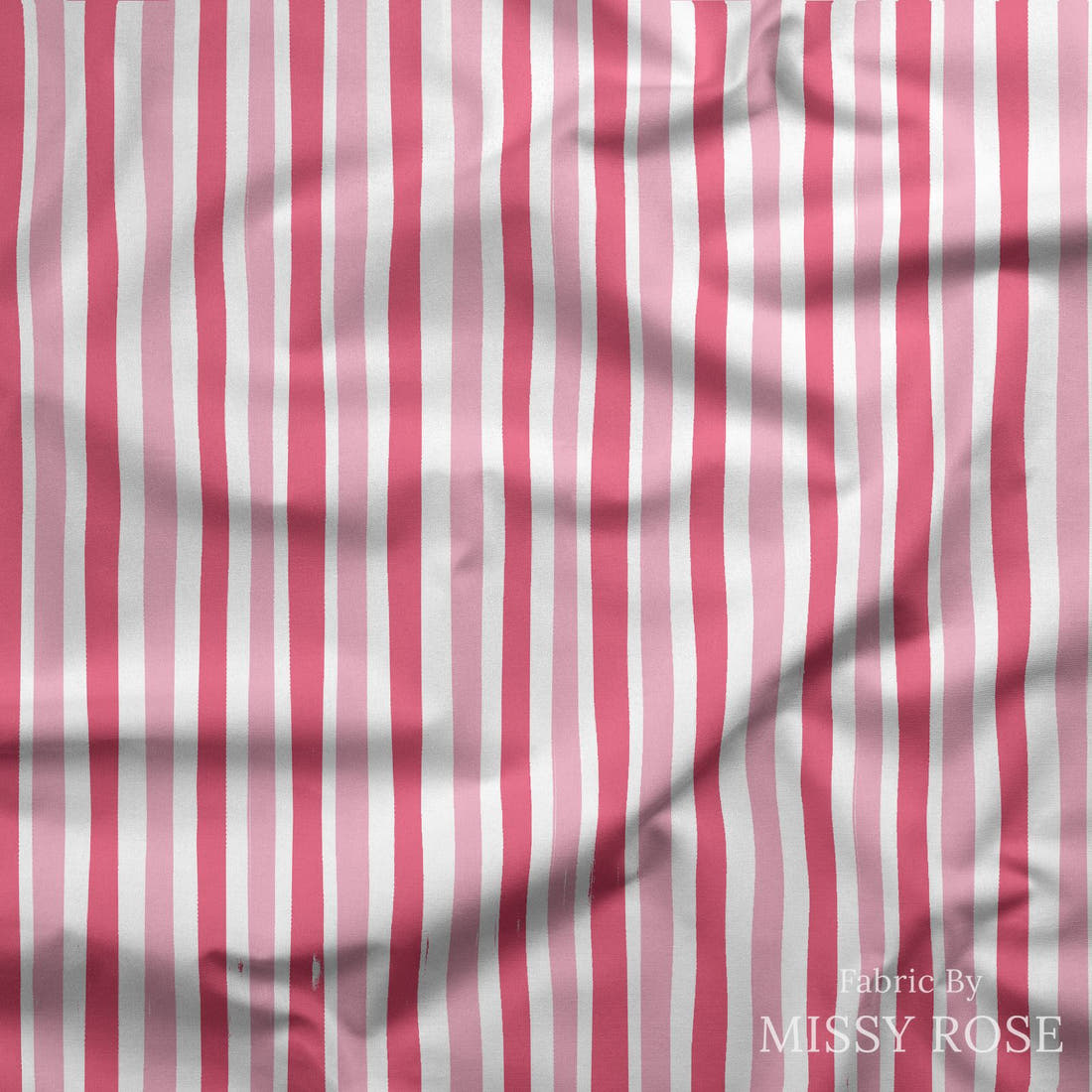 Little Black Kat 19 draped fabric mockup - custom printed fabric by the metre | Fabric by Missy Rose