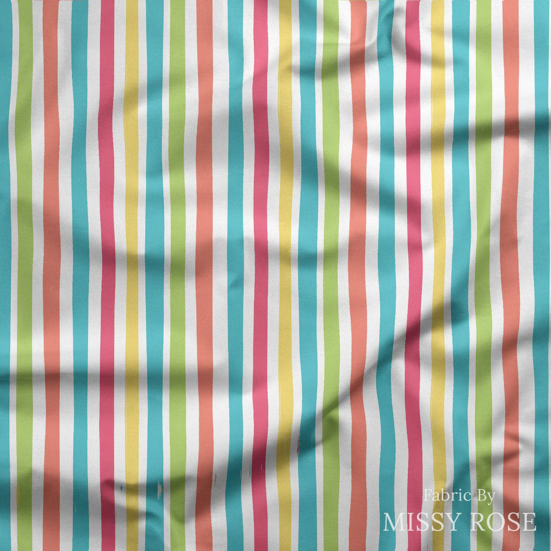 Little Black Kat 20 draped fabric mockup - custom printed fabric by the metre | Fabric by Missy Rose