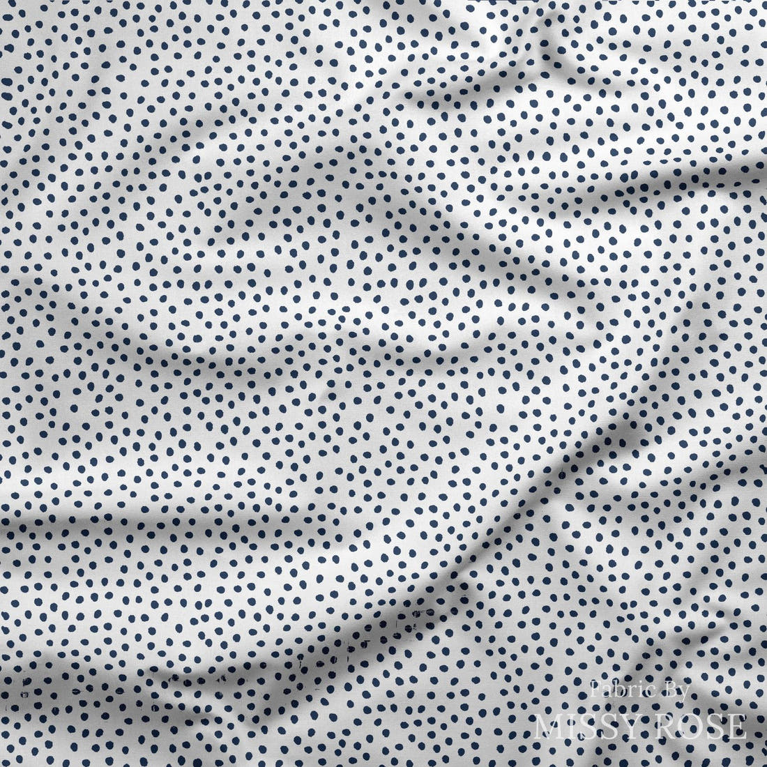 Little Black Kat 27 draped fabric mockup - custom printed fabric by the metre | Fabric by Missy Rose