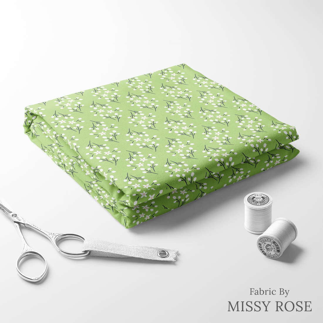 Little Black Kat 28 folded fabric stack with matching thread - pre-order fabric Australia | Fabric by Missy Rose