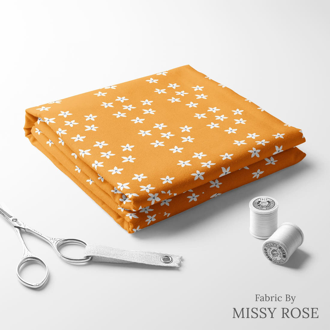 Little Black Kat 31 folded fabric stack with matching thread - pre-order fabric Australia | Fabric by Missy Rose