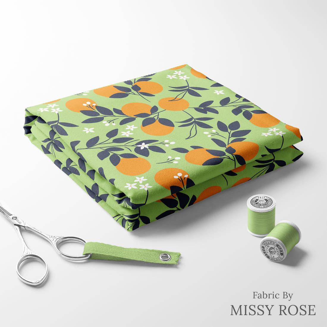 Little Black Kat 34 folded fabric stack with matching thread - pre-order fabric Australia | Fabric by Missy Rose