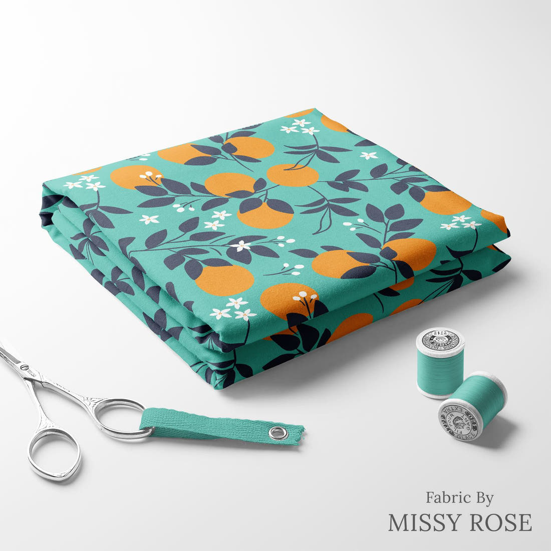 Little Black Kat 36 folded fabric stack with matching thread - pre-order fabric Australia | Fabric by Missy Rose