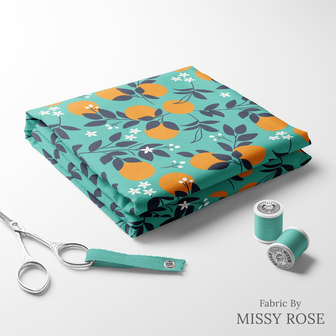 Little Black Kat 36 folded fabric stack with matching thread - pre-order fabric Australia | Fabric by Missy Rose
