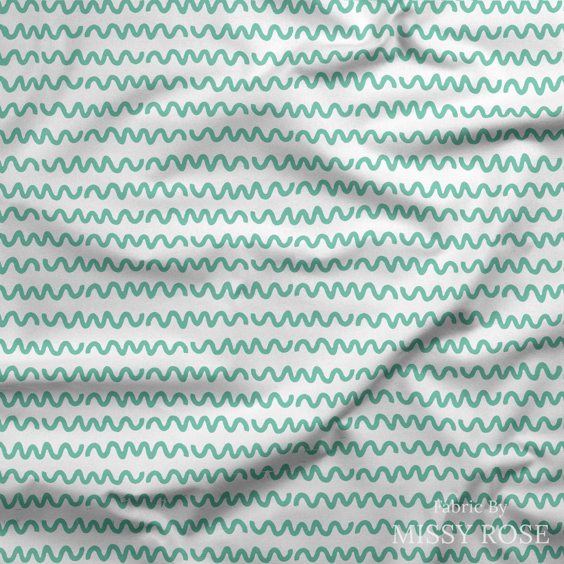 Little Black Kat 37 draped fabric mockup - custom printed fabric by the metre | Fabric by Missy Rose