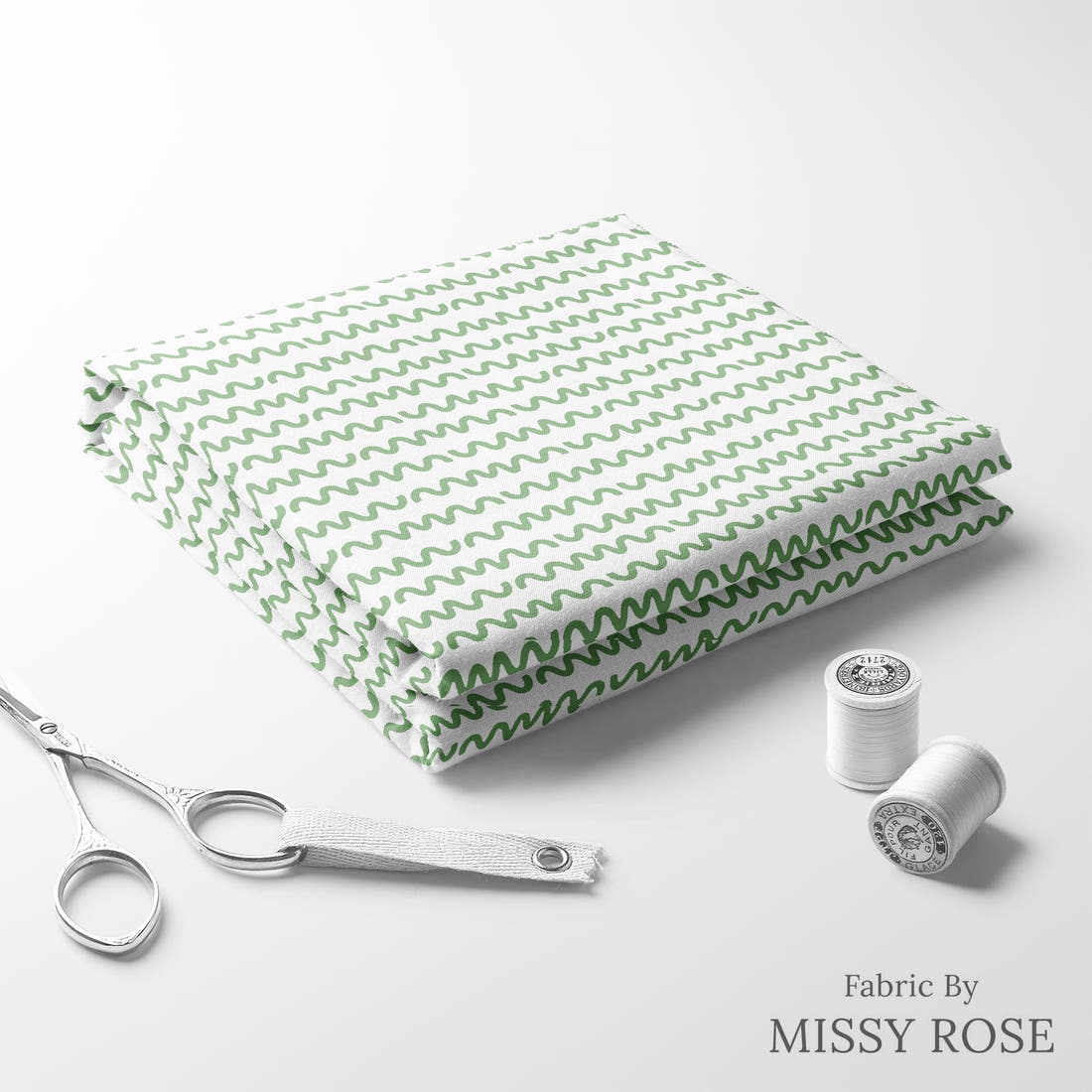 Little Black Kat 38 folded fabric stack with matching thread - pre-order fabric Australia | Fabric by Missy Rose