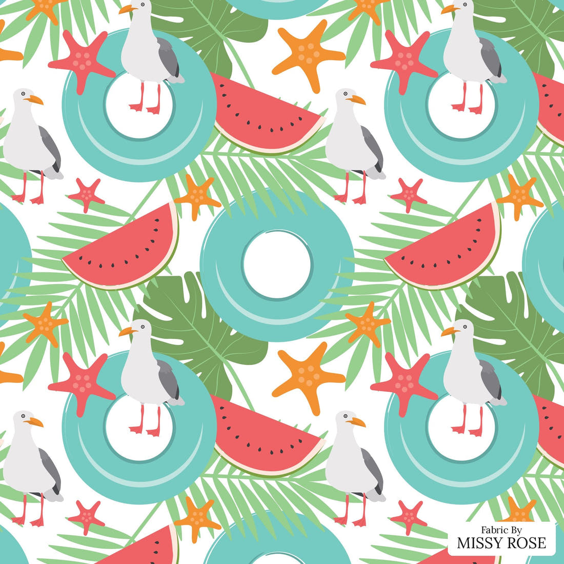 Little Black Kat 40 - flat view of the print, zoom in for detail | Fabric by Missy Rose