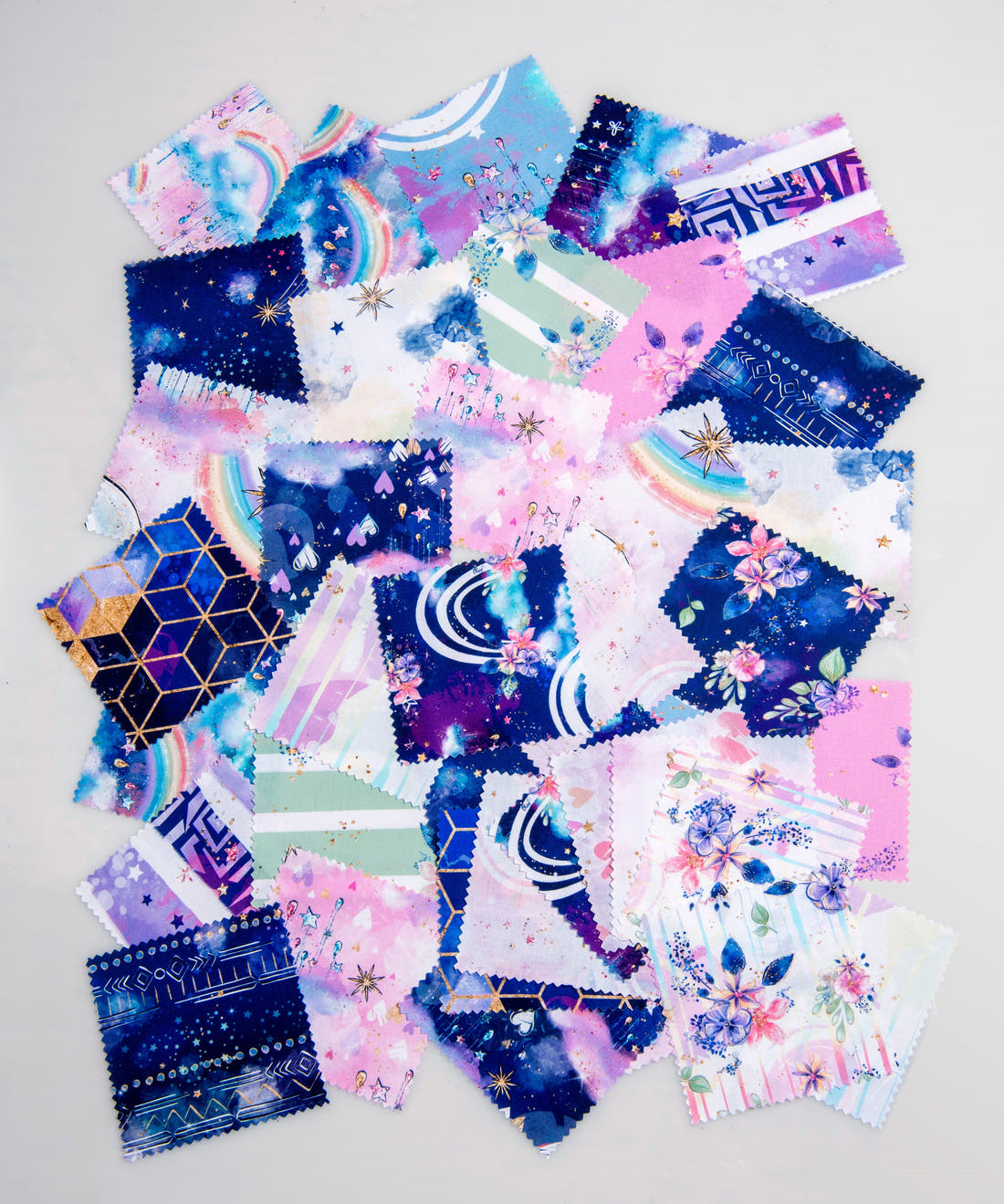 Charm Pack 5" x 5" 40 pieces Quilting Lilla Unicorn CO-ORD Fabric – Fabric by Missy Rose