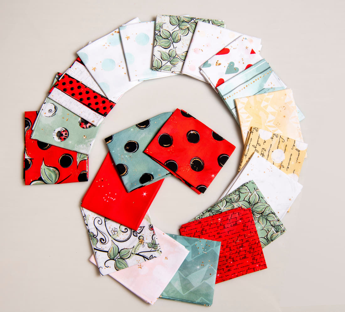 Fat quarter bundle 20 pieces Quilting Bitsy Bug CO-ORD Fabric – Fabric by Missy Rose