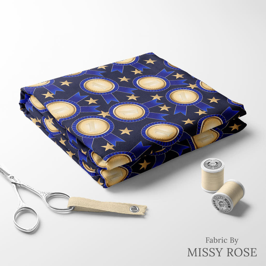 Profanity Fabric 102 folded fabric stack with matching thread - pre-order fabric Australia | Fabric by Missy Rose